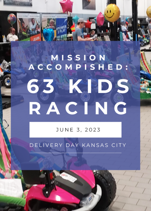 We exceed our 2023 goal & got 63 kids on the move!